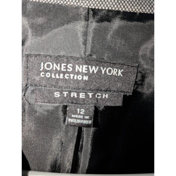 Jones New York Blazer Womens Size 12 Gray‎ Single Button Officewear - Picture 4 of 6